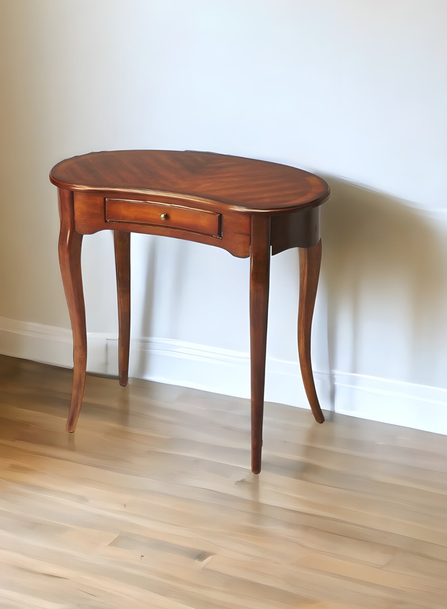 32" Brown Poplar Wood Writing Desk