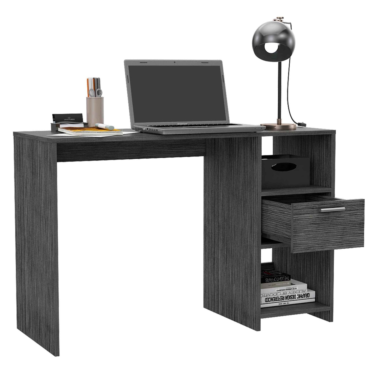 43" Gray Computer Desk