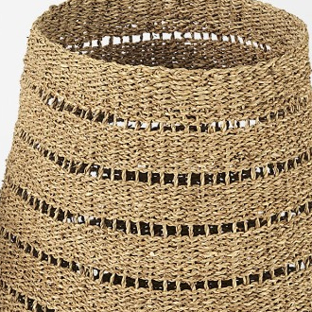 Set Of Two Woven Wicker  Storage Baskets