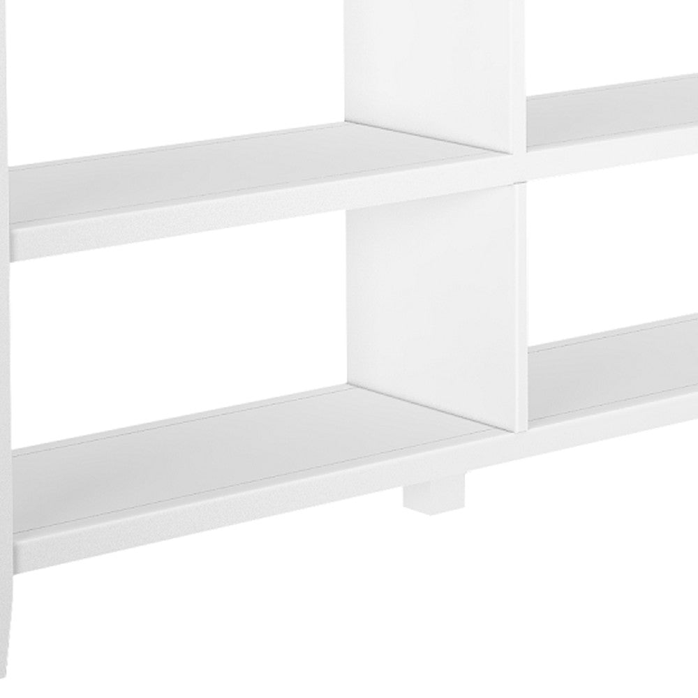 30" White Open Bookcase With Two Shelves