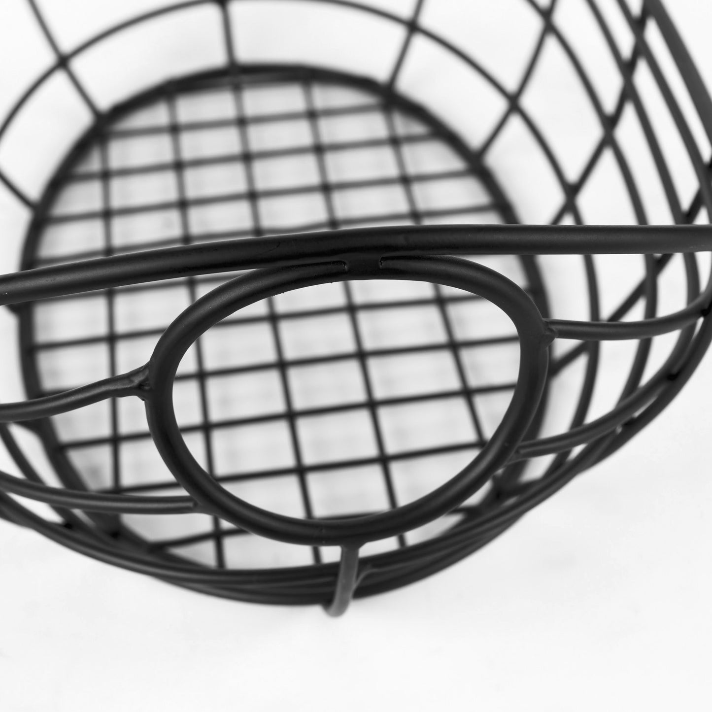 Black Metal Boat Shaped Basket