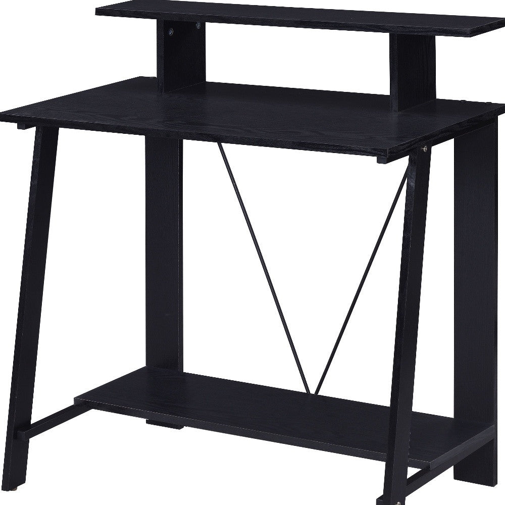 32" Black Writing Desk