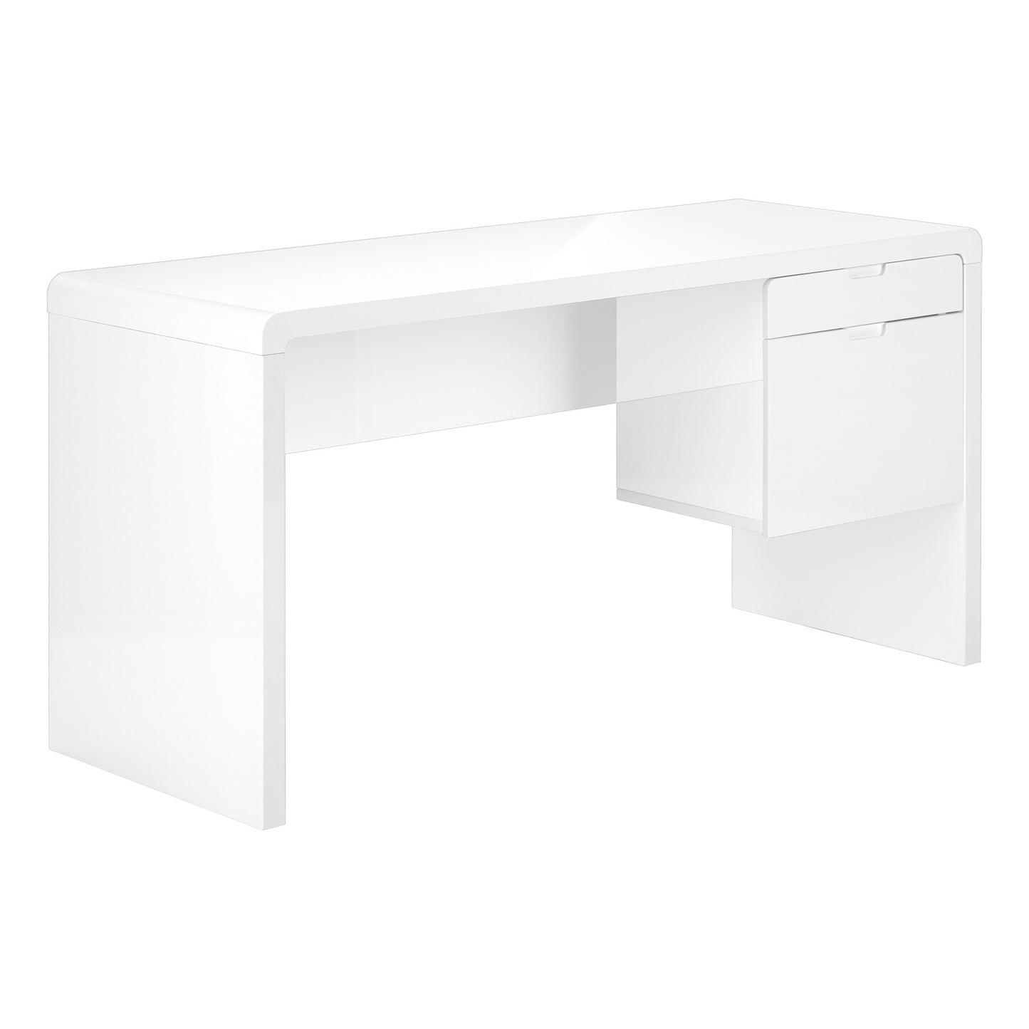 60" White Computer Desk