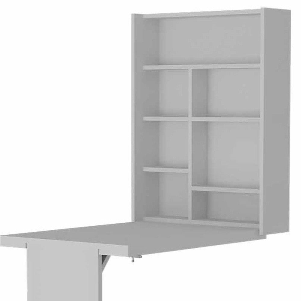 24" White Floating desk