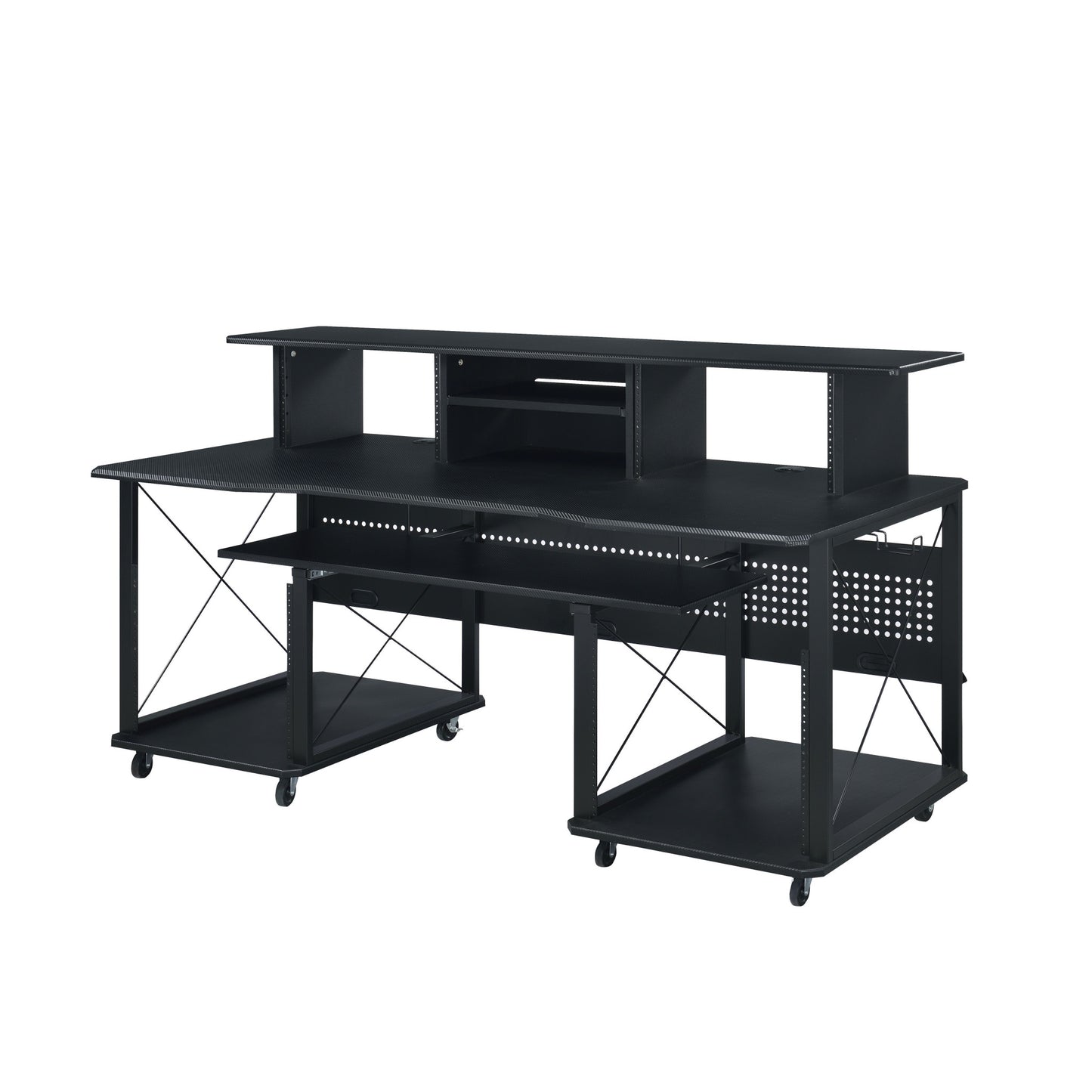 72" Black Computer Desk