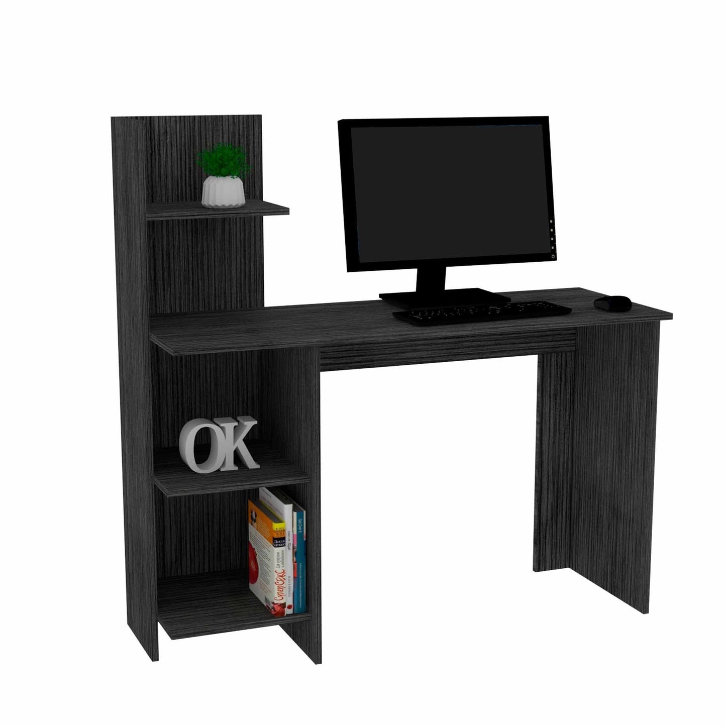 47" Gray Computer Desk