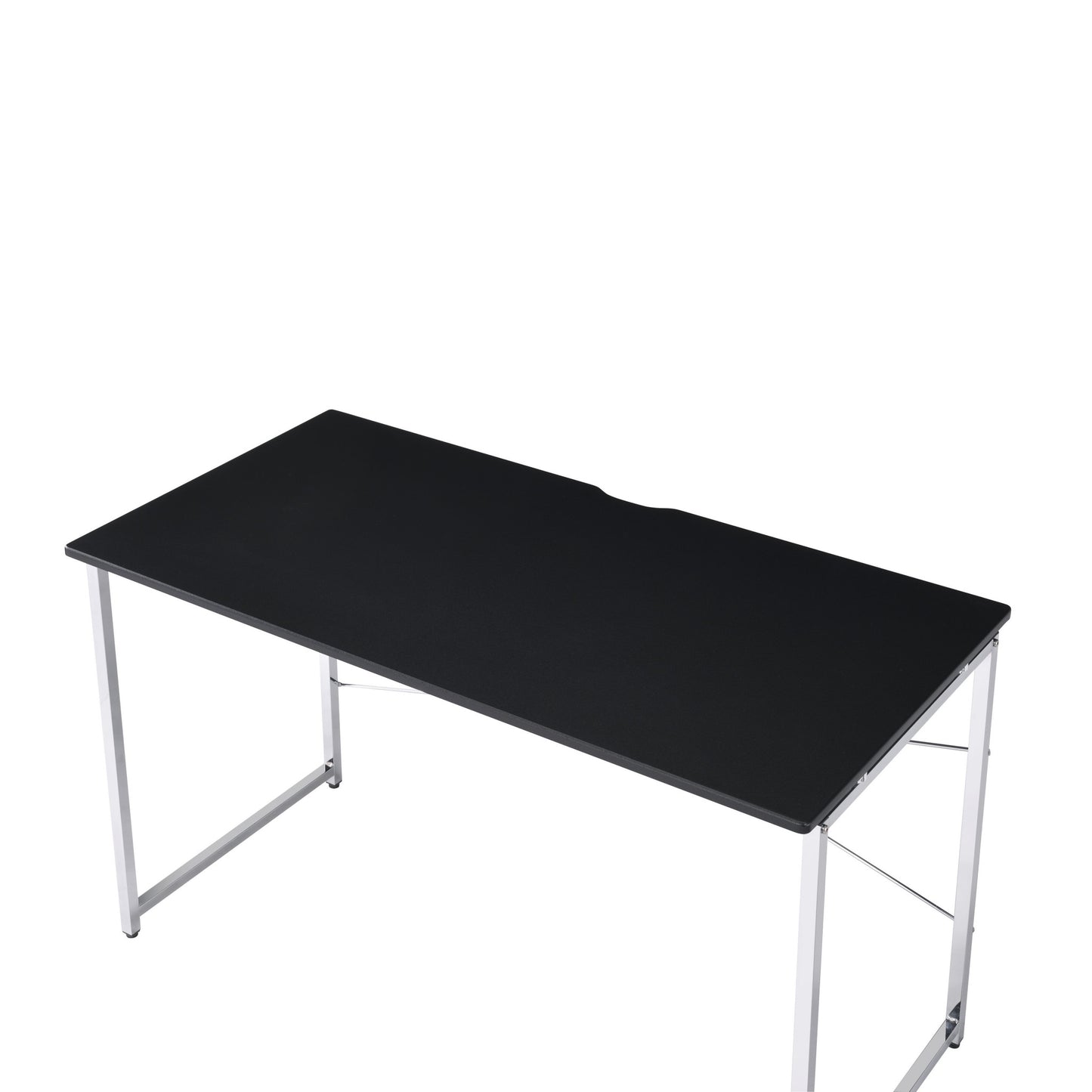 47" Black and Silver Writing Desk