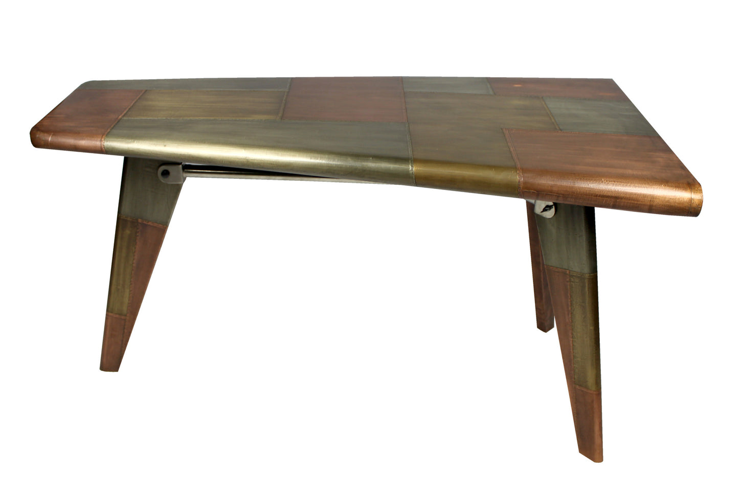 55" Copper Aluminum Writing Desk