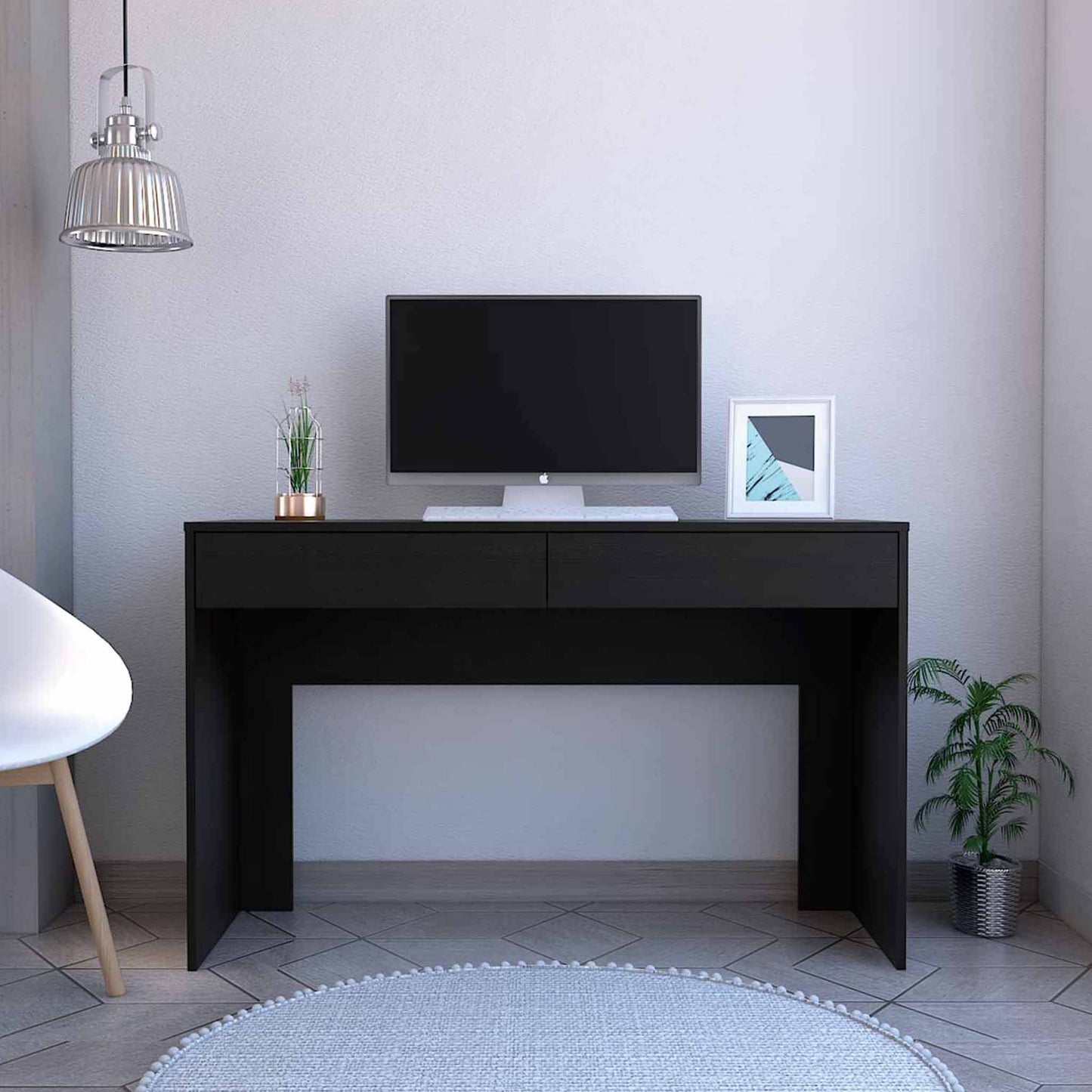 47" Black Computer Desk