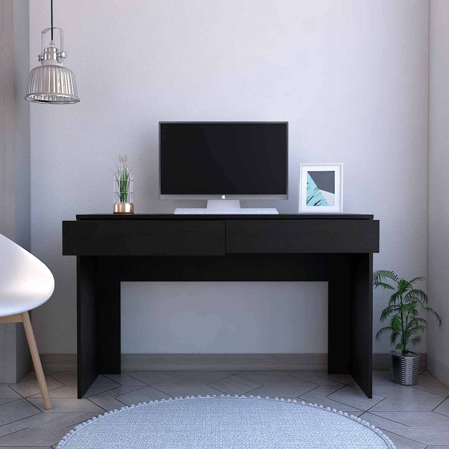 47" Black Computer Desk