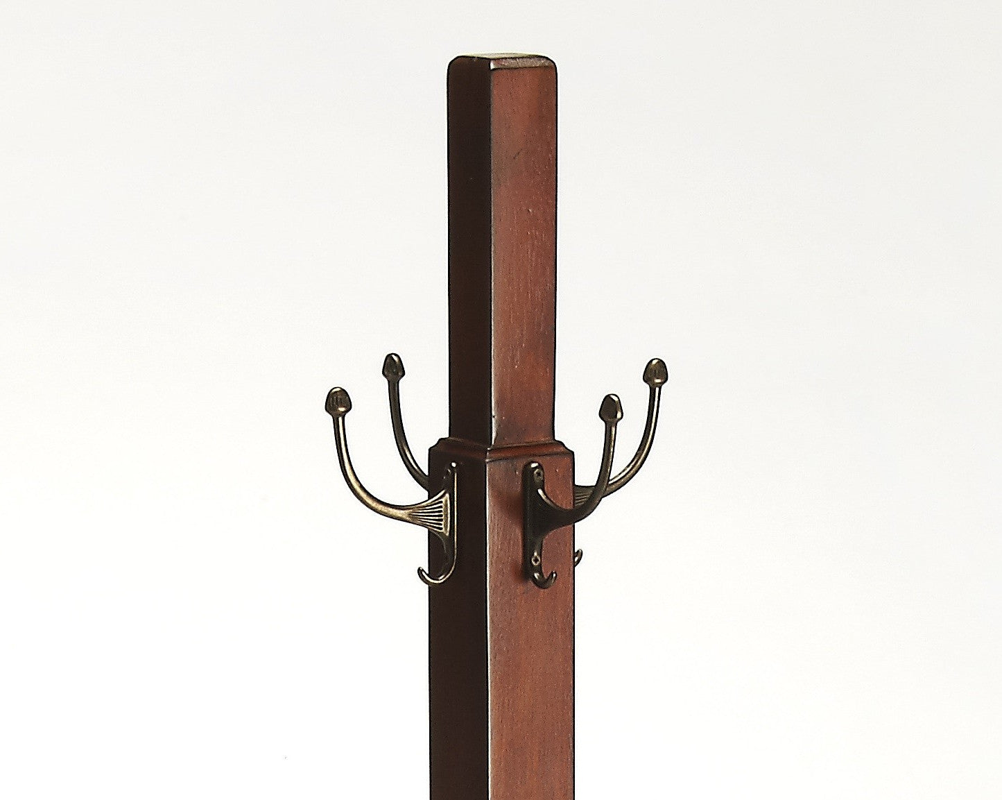 Webster Antique Cherry Coat Rack Tree