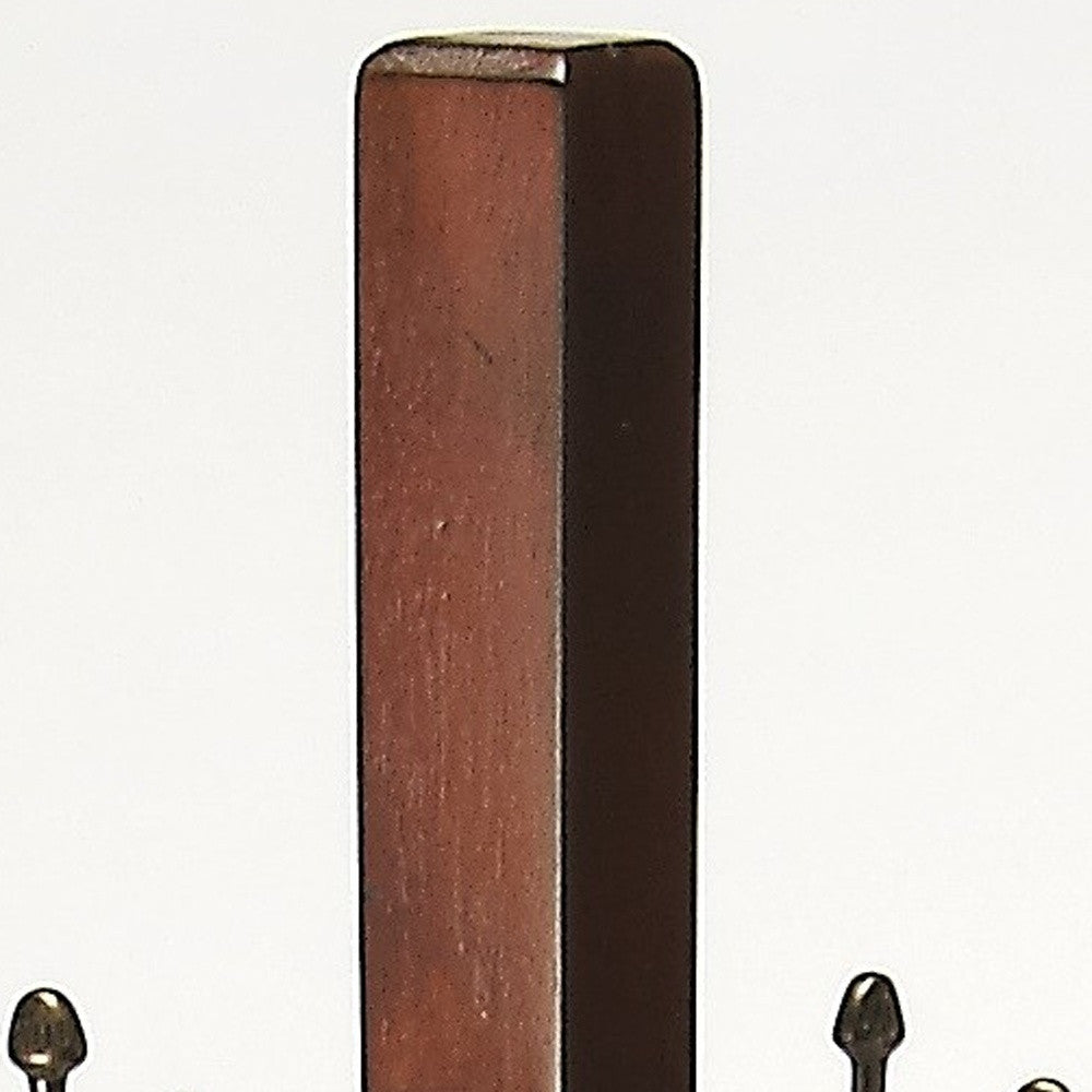 Webster Antique Cherry Coat Rack Tree