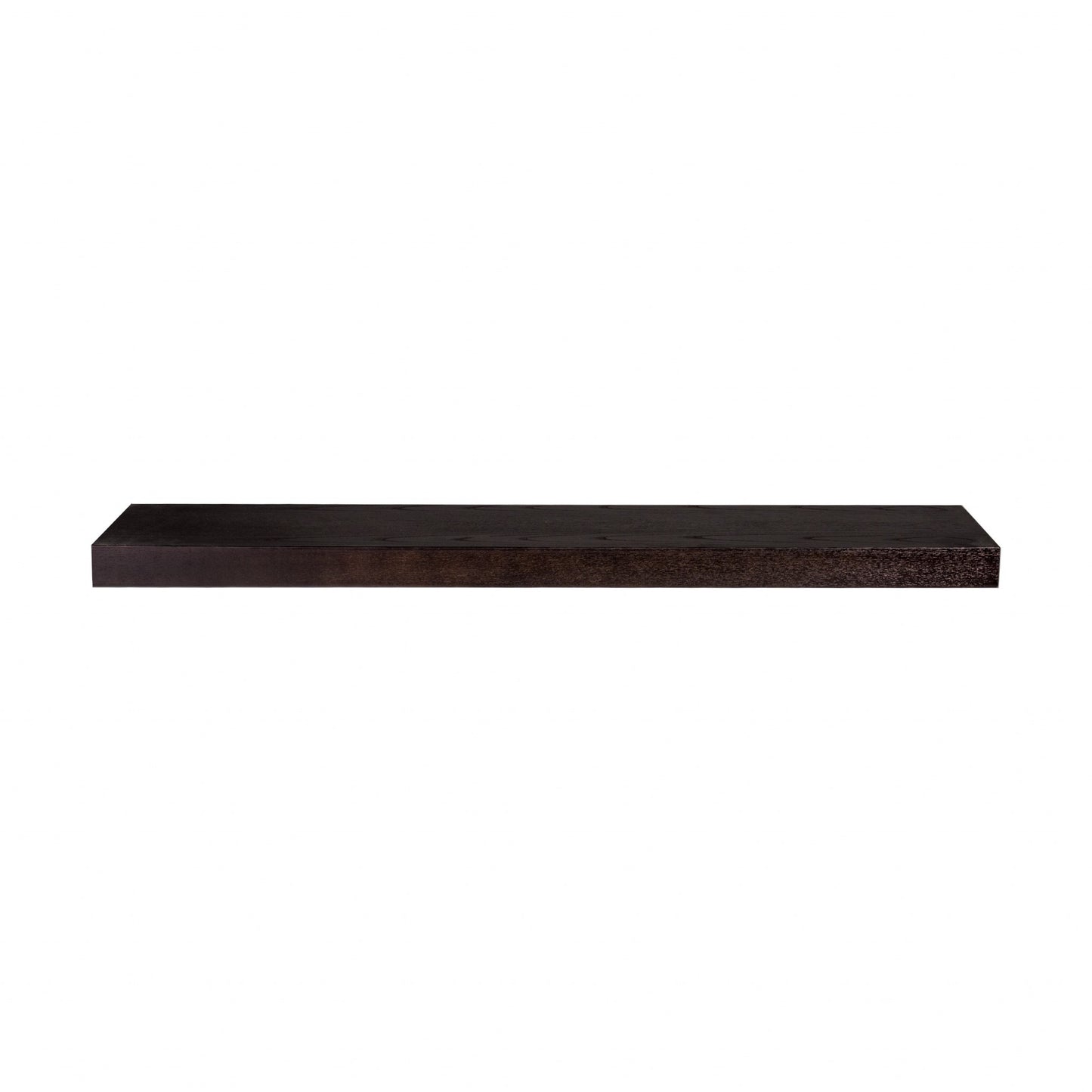 43" Espresso Wooden Wall Mounted Floating Shelf