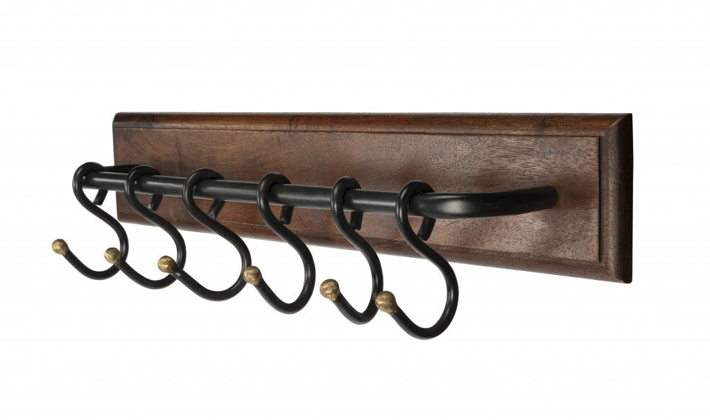 Glendo Iron & Wood Wall Rack