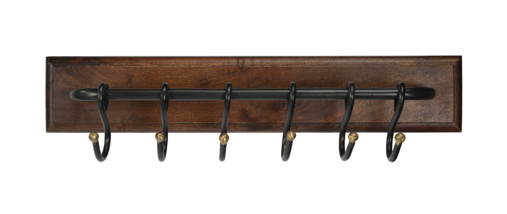 Glendo Iron & Wood Wall Rack