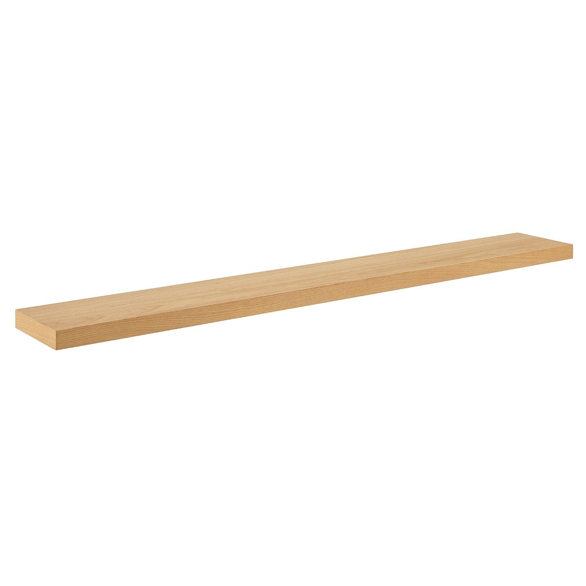 75" Natural Wooden Wall Mounted Floating Shelf