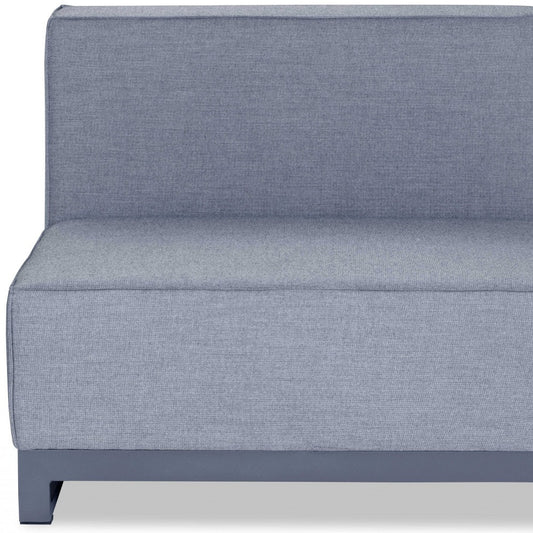 Gray Metal Modular With Cushion