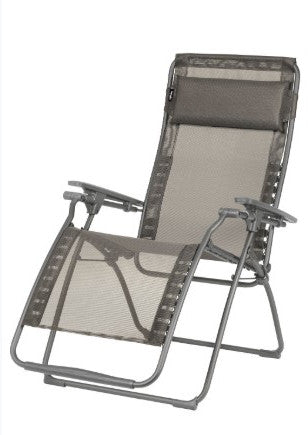 28" Graphite and Gray Metal Zero Gravity Chair