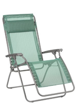 27" Green and Gray Metal Zero Gravity Chair