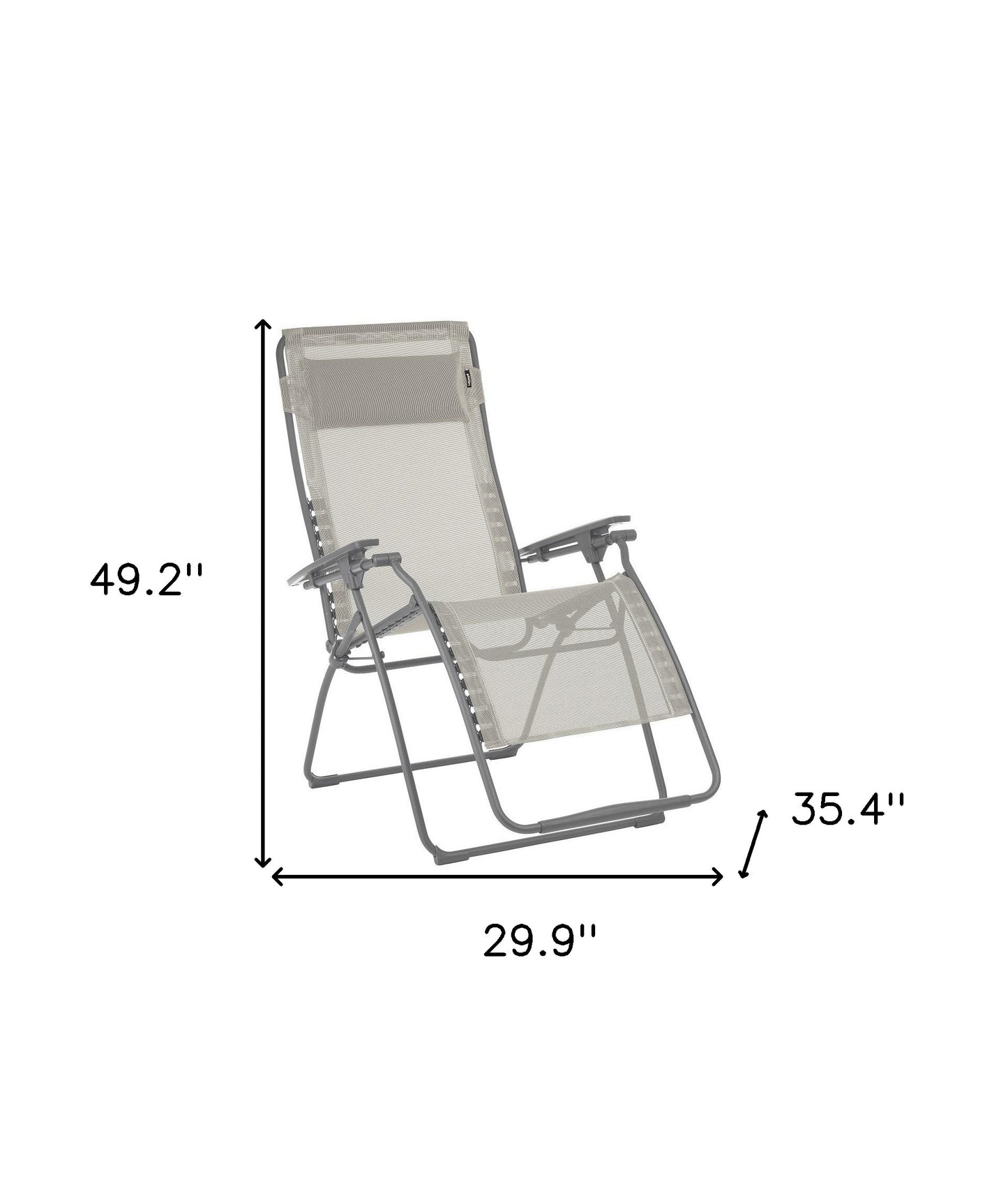 30" Gray Zero Gravity Chair