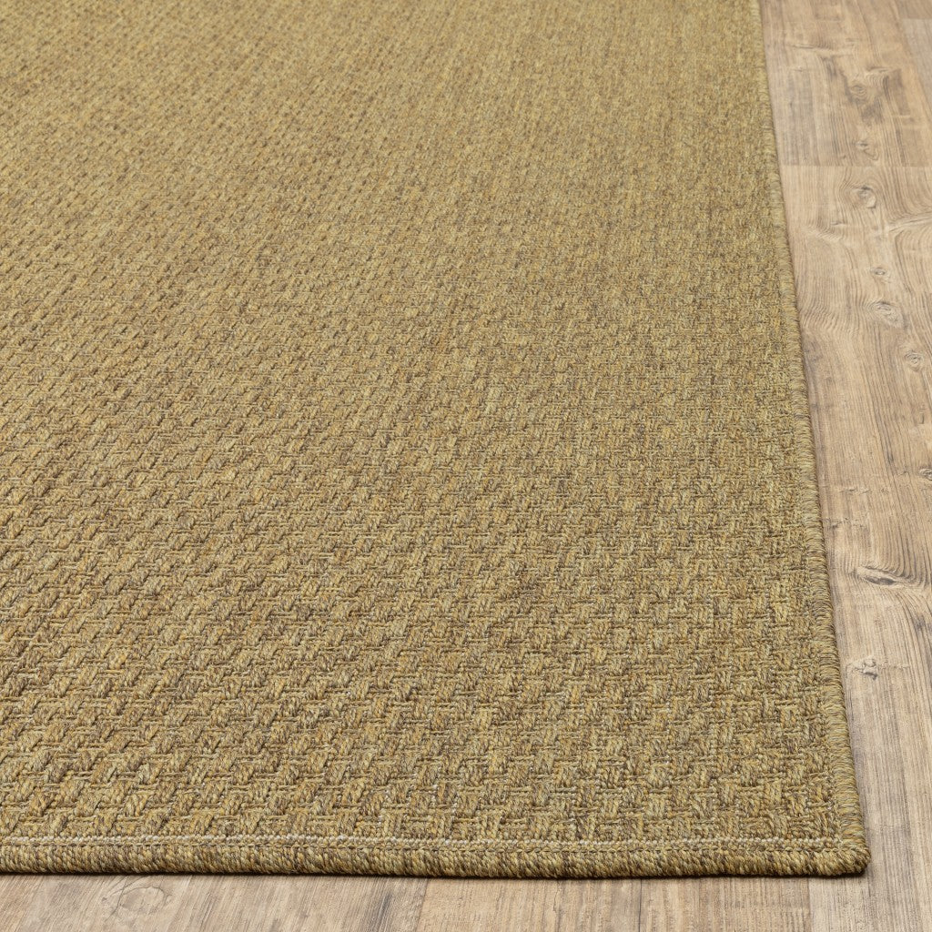 8' x 11' Tan Indoor Outdoor Area Rug