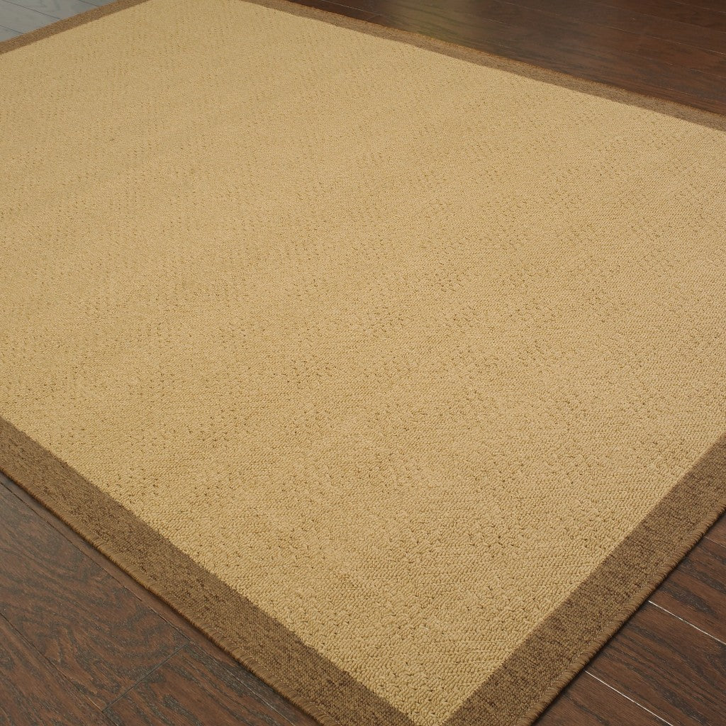 2' X 4' Beige Indoor Outdoor Area Rug