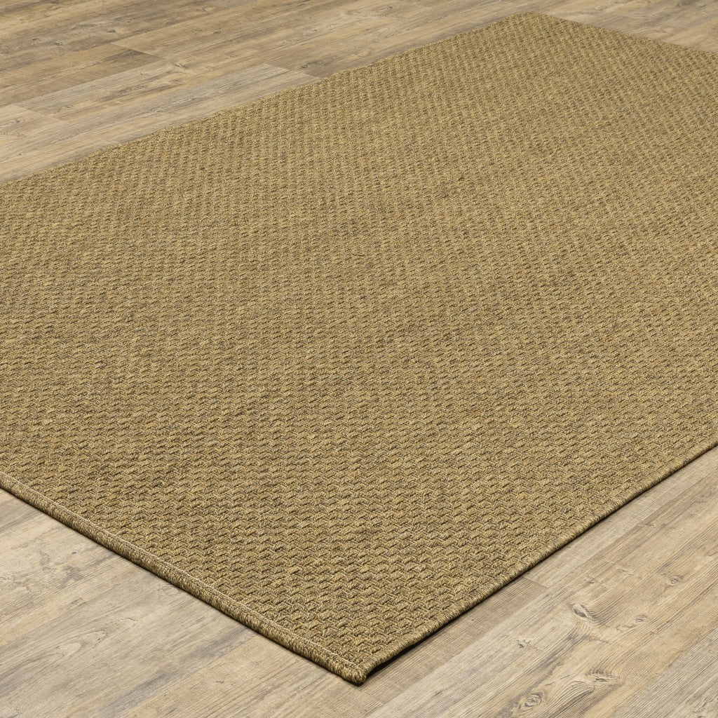 5' x 8' Tan Indoor Outdoor Area Rug