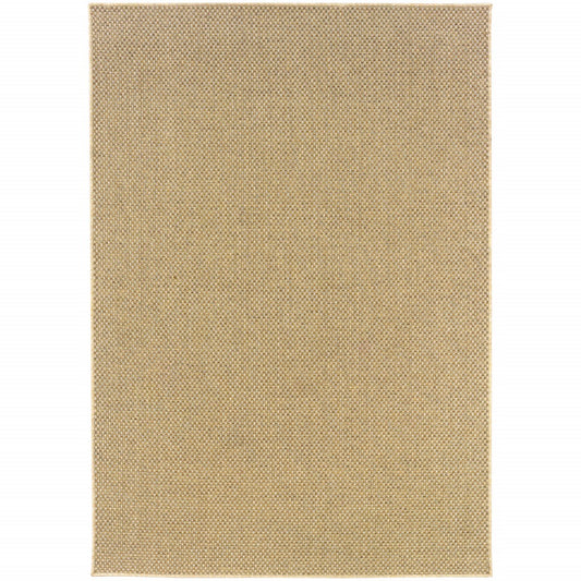 7' x 10' Beige Indoor Outdoor Area Rug