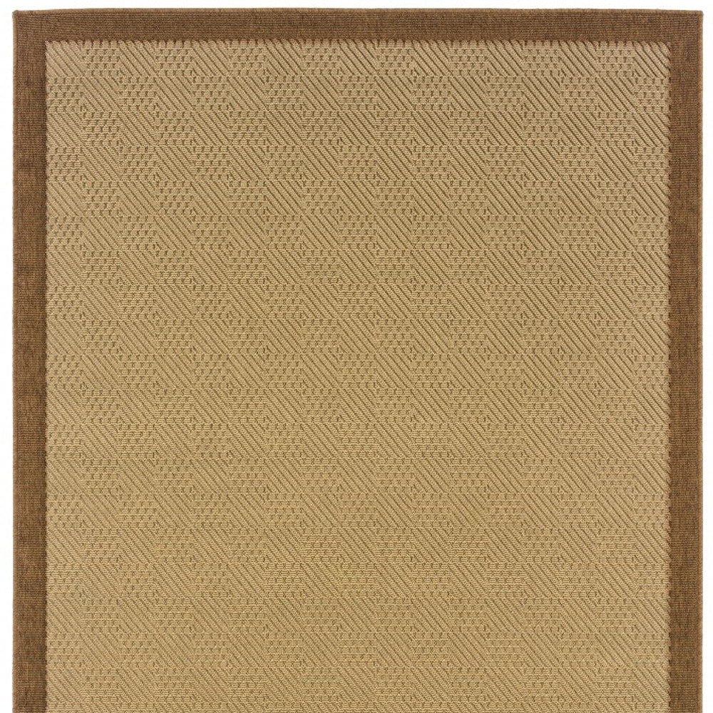 7' x 10' Beige Indoor Outdoor Area Rug