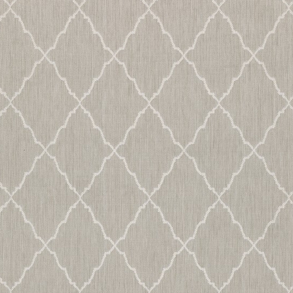 8' x 10' Gray and Ivory Indoor Outdoor Area Rug