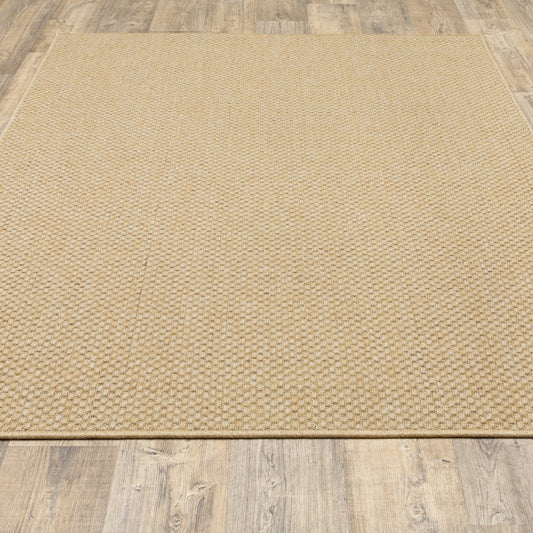 2' X 4' Beige Indoor Outdoor Area Rug