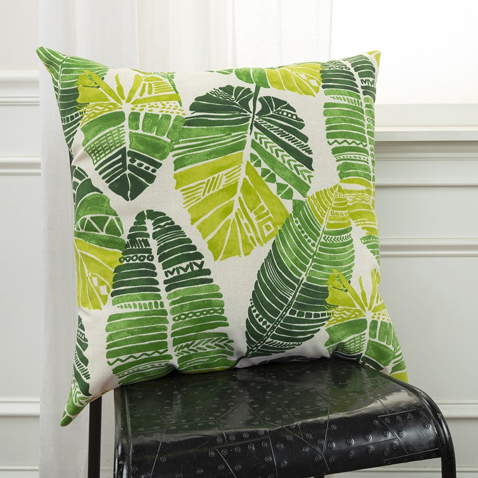 Set of Two 22" X 22" Lime Green Indoor Outdoor Throw Pillow Cover & Insert