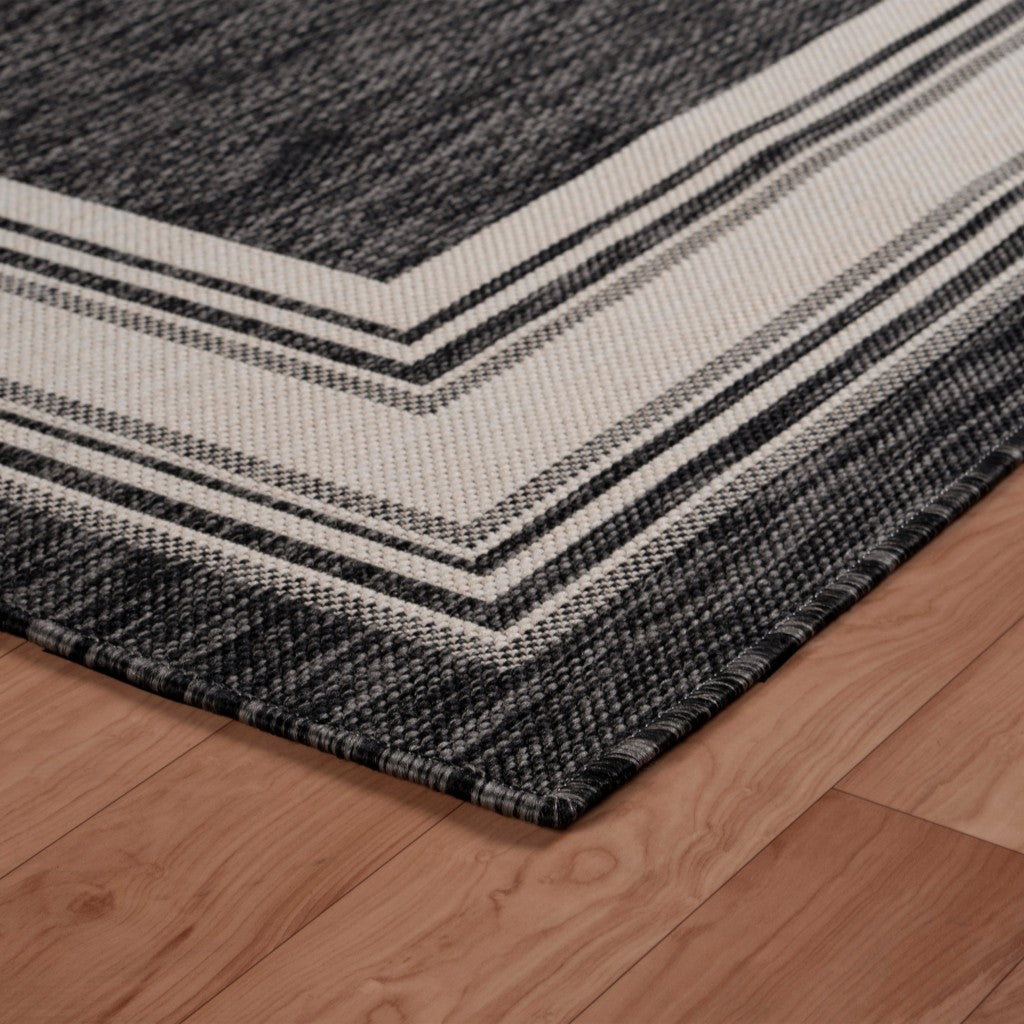 5' X 7' Gray Indoor Outdoor Area Rug