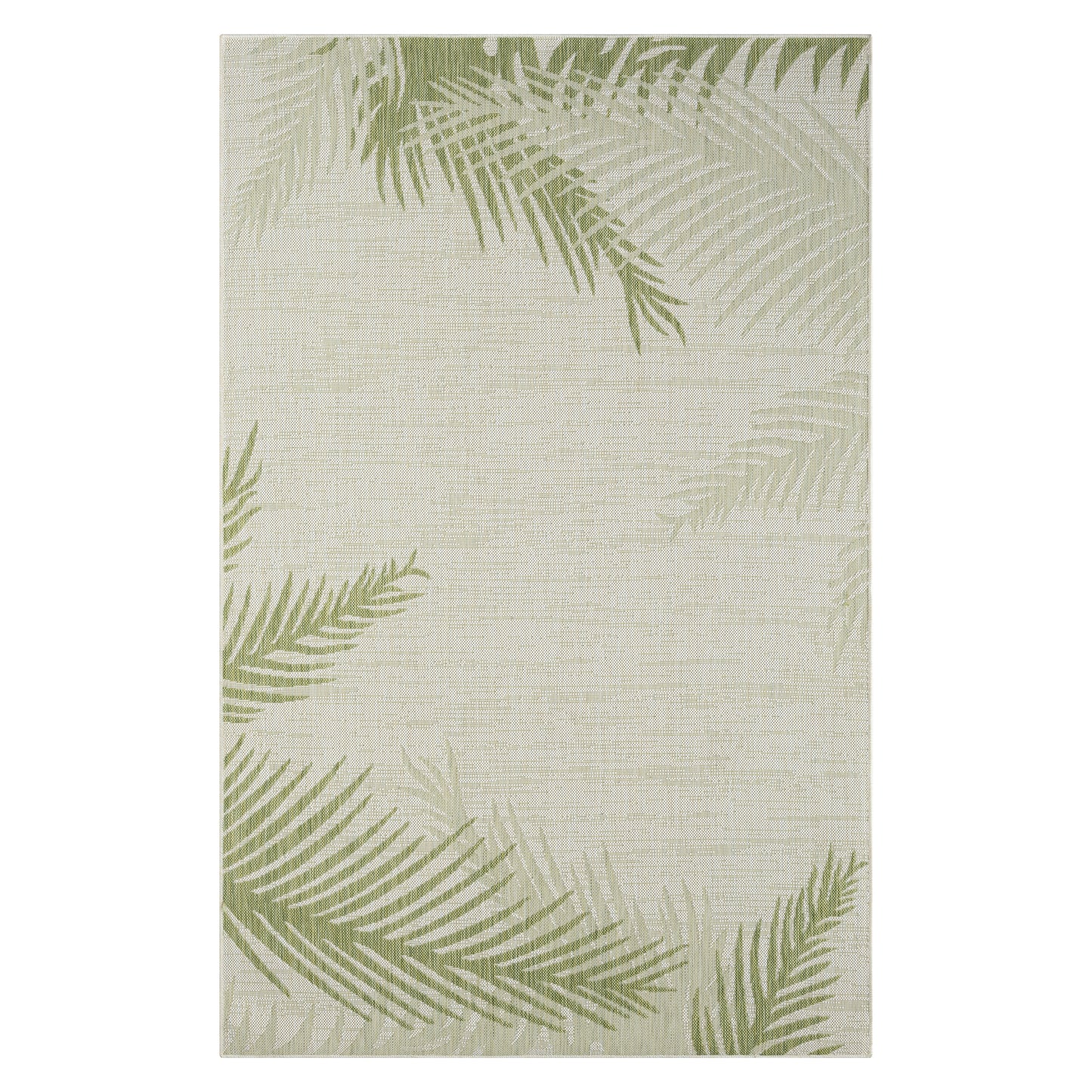 8' X 9' Beige Floral Indoor Outdoor Area Rug