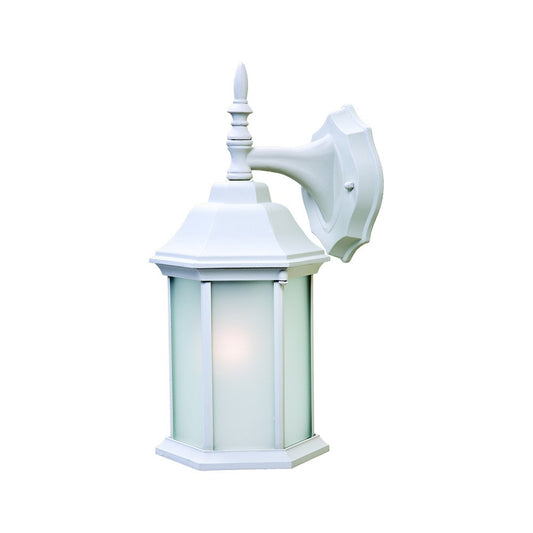 XL White Frosted Glass Swing Arm Wall Light