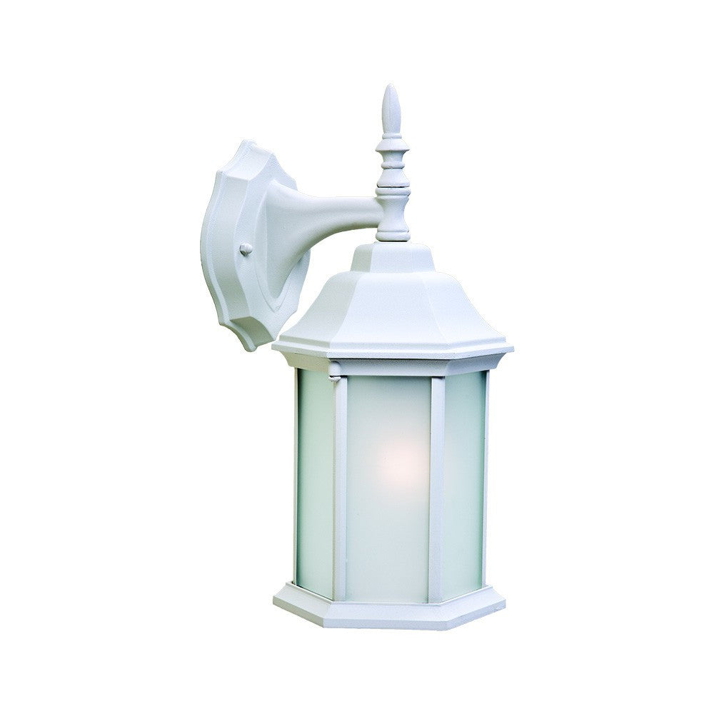 XL White Frosted Glass Swing Arm Wall Light