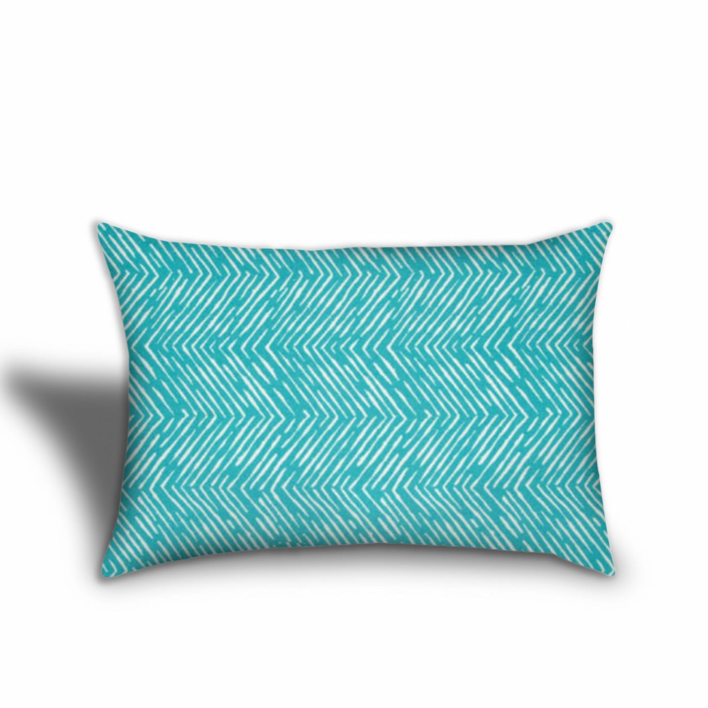 Set Of Three 18" X 18" Ocean Blue And White Corals Blown Seam Coastal Throw Indoor Outdoor Pillow