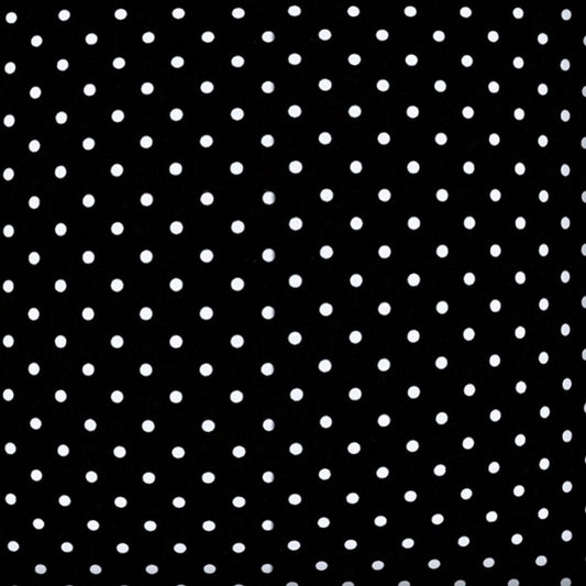 17" X 17" Black And White Zippered Polka Dots Throw Indoor Outdoor Pillow