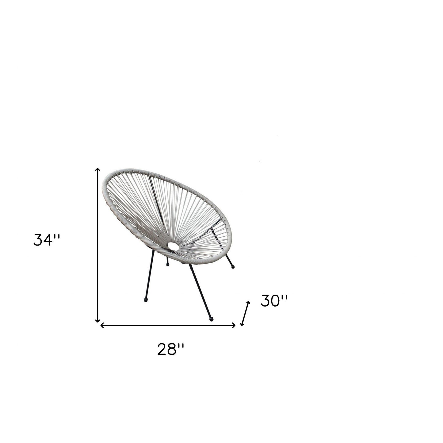 28" Set of Two Indoor Outdoor Camping Chair