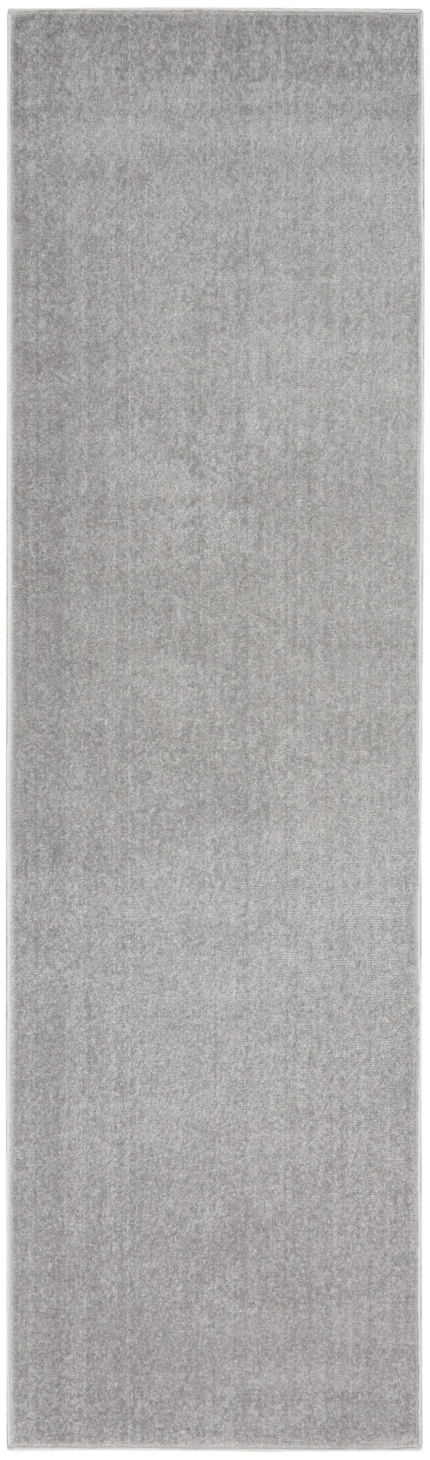 2' X 6' Silver Grey Non Skid Indoor Outdoor Runner Rug