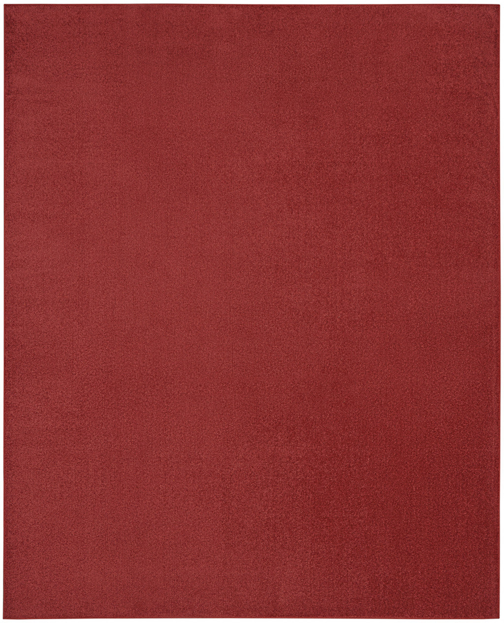 7' X 10' Brick Red Non Skid Indoor Outdoor Area Rug