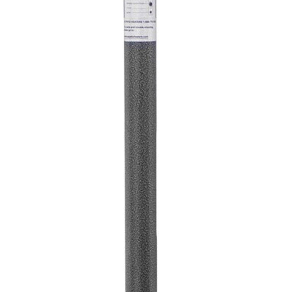 48000 BTU Silver Steel Propane Cylindrical Pole Standing Patio Heater