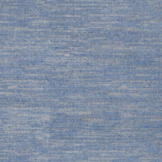 6' X 9' Blue And Grey Striped Non Skid Indoor Outdoor Area Rug