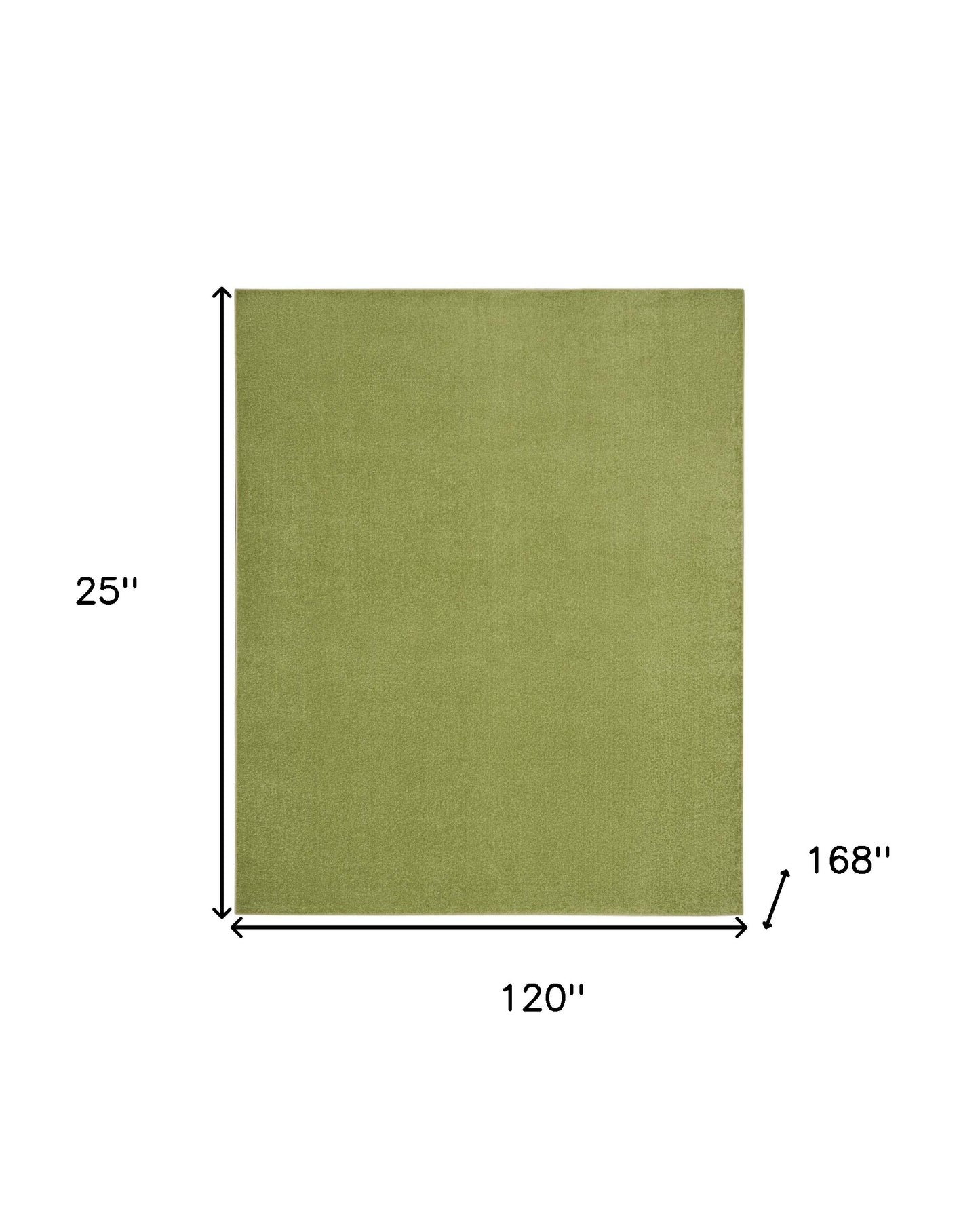 10' X 14' Green Non Skid Indoor Outdoor Area Rug