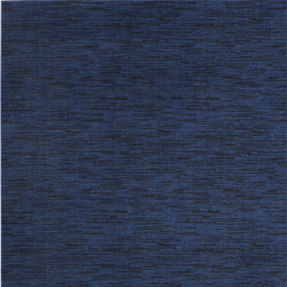 9' X 12' Midnight Blue Non Skid Indoor Outdoor Area Rug