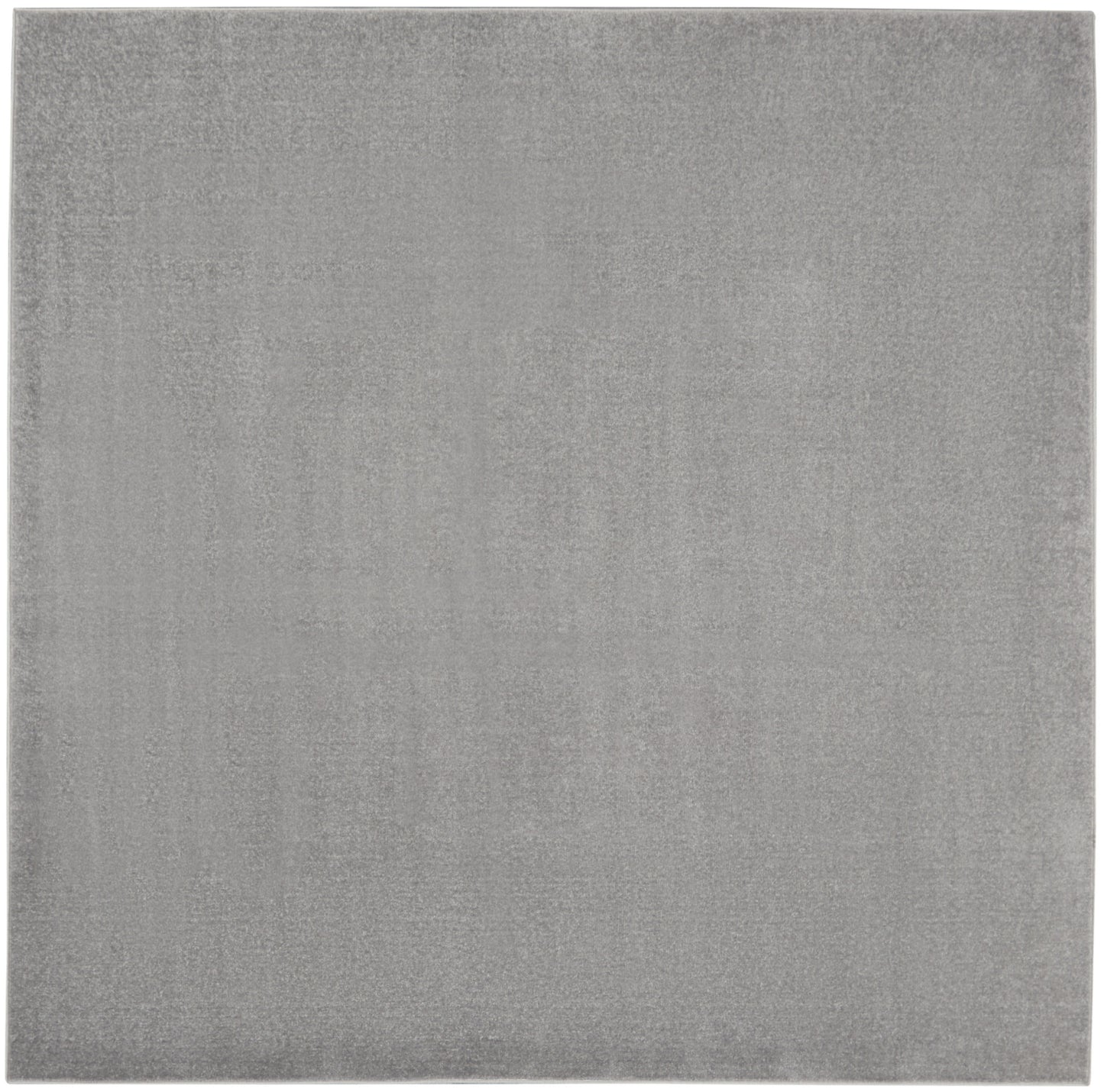 7' X 7' Silver Grey Square Non Skid Indoor Outdoor Area Rug