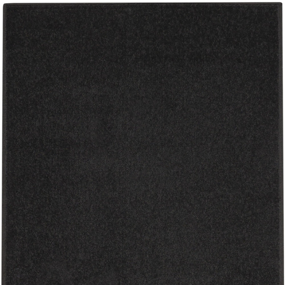 2' X 10' Black Non Skid Indoor Outdoor Runner Rug