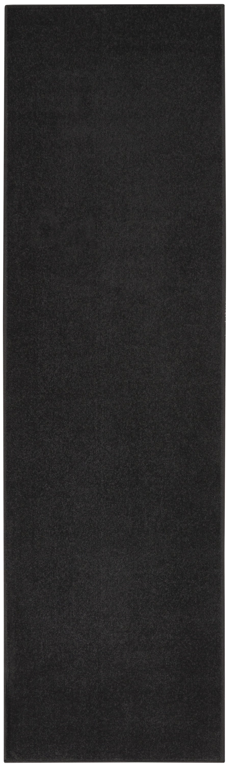 2' X 10' Black Non Skid Indoor Outdoor Runner Rug