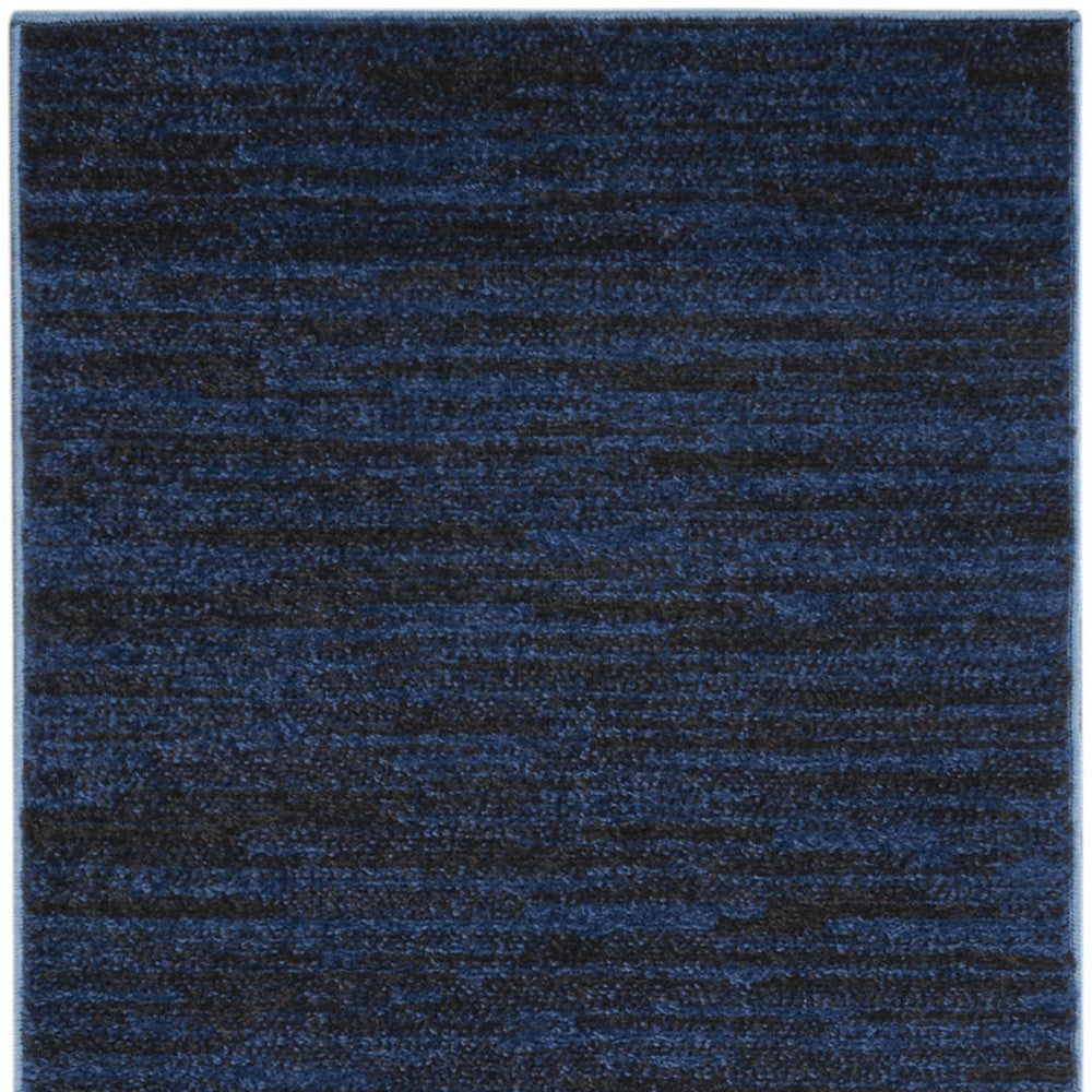 2' X 10' Midnight Blue Non Skid Indoor Outdoor Runner Rug