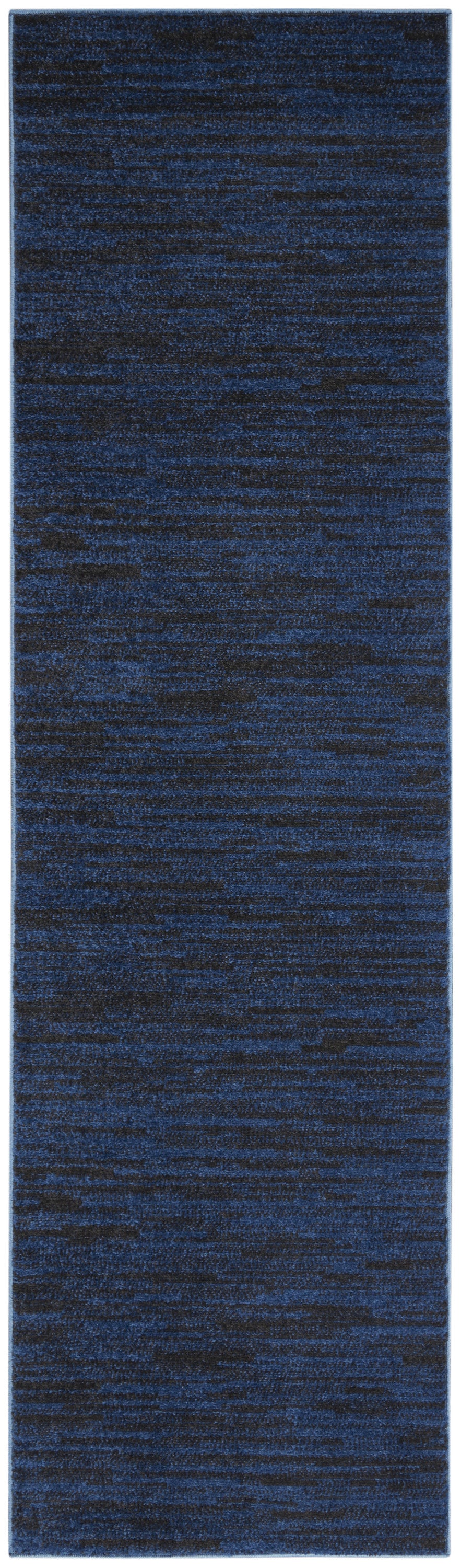 2' X 10' Midnight Blue Non Skid Indoor Outdoor Runner Rug